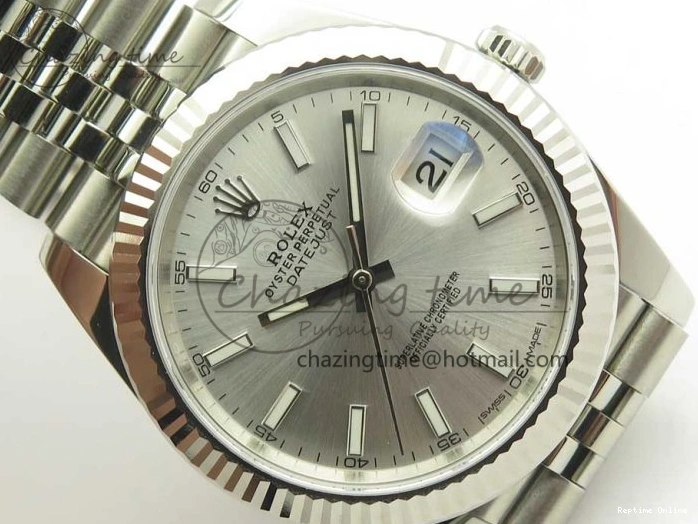 0109 Casual DateJust 41 126334 904L SS DJF 1:1 Best Edition Silver Dial on Jubilee Bracelet A 3298